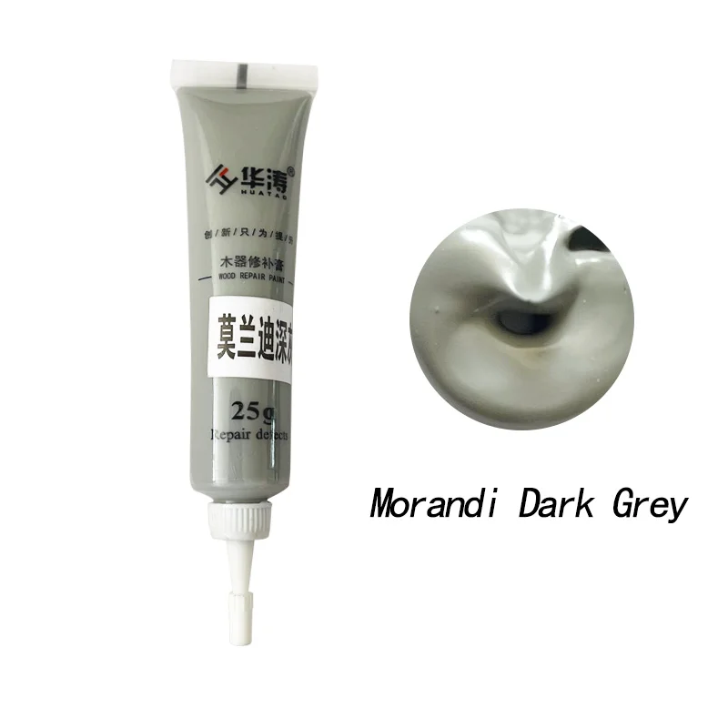 

Morandi dark grey Water based wood veneer damage repair paint floor gap filling paste furniture repair paste