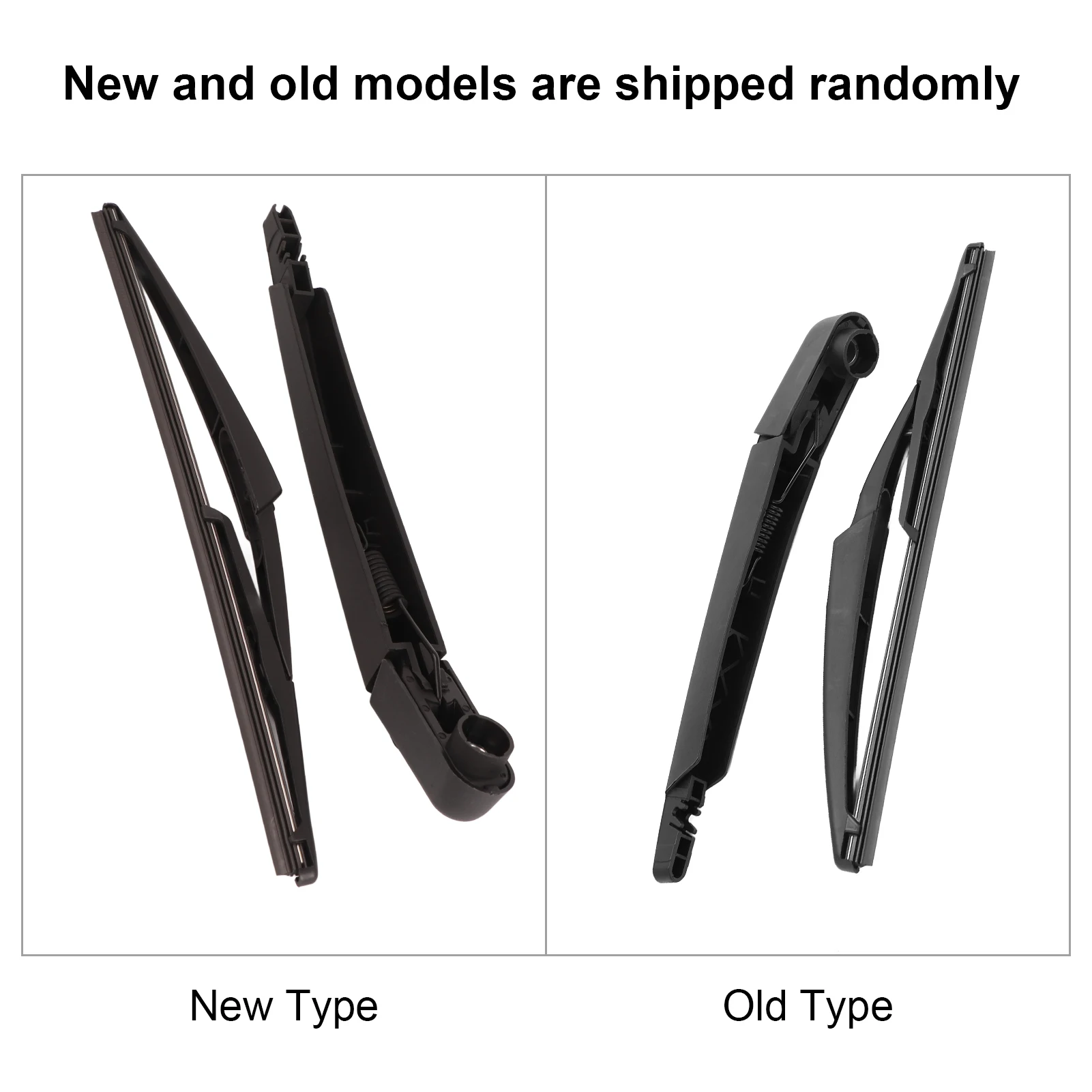 Car Rear Windshield Wiper Arm Blade Set 287815304R Black Replacement for DACIA SANDERO 2005‑2015