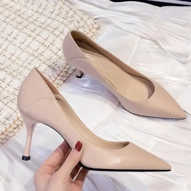 

2024 NEW Shoes Women Pumps Fashion High Heels Shoes Shoes Women Wedding Shoes Ladies Stiletto Women Heels comfort Casual simple