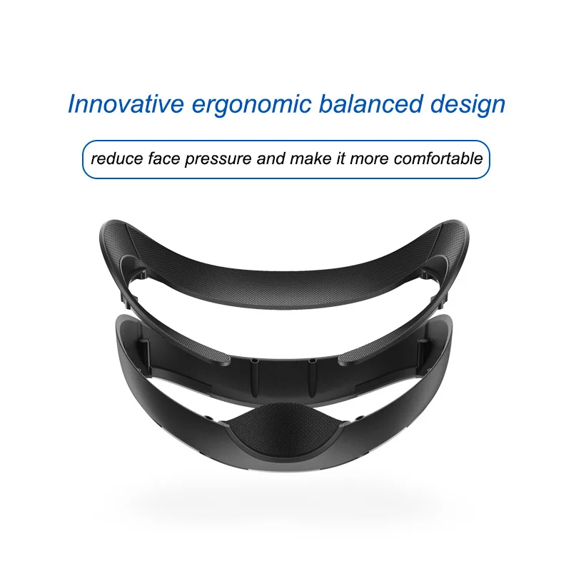 Latest Version Magnetic Face Mask Cover for Apple Vision Pro PU Leather Facial Interface Ice Silk Fabric Replacement Pad