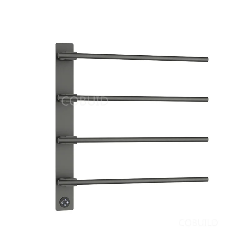 

High Quality Wall Mounted 5 Bars With Built-in Timer Towel Drying Racks Thermostat Towel Radiator