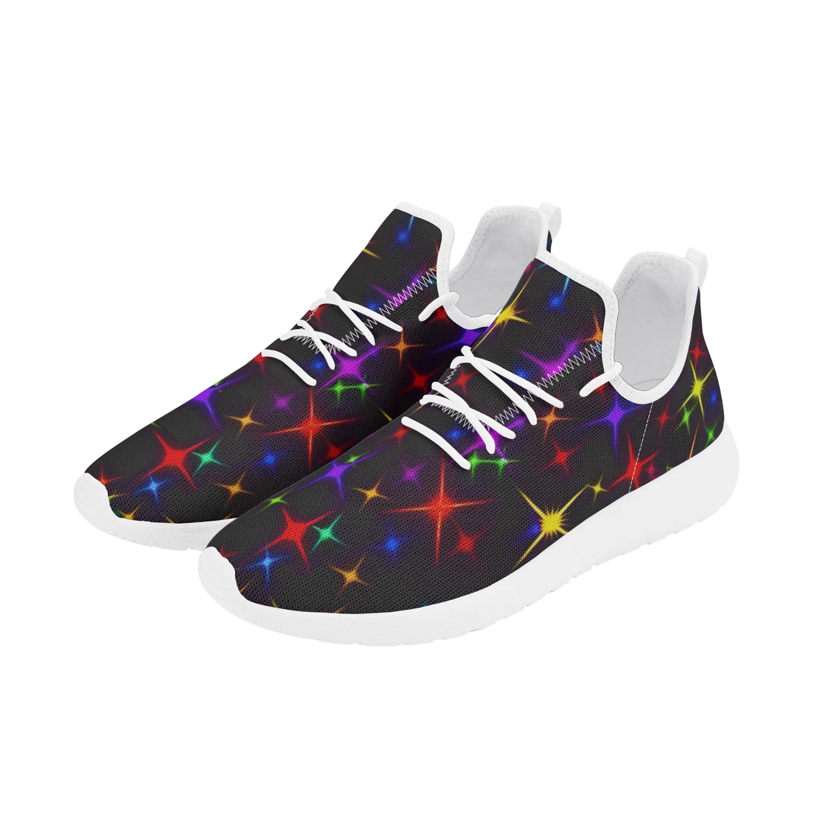 

Shinning Stars Casual Sneakers for Men Women Lightweight Walking Shoes Running Footwears Big Size 36-48
