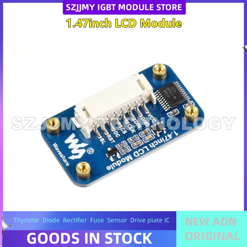 NEW ORIGINAL IN STOCK  Raspberry Pi Expansion Board LCD 1.47-inch Color Display SPI Communication Rounded Screen Module