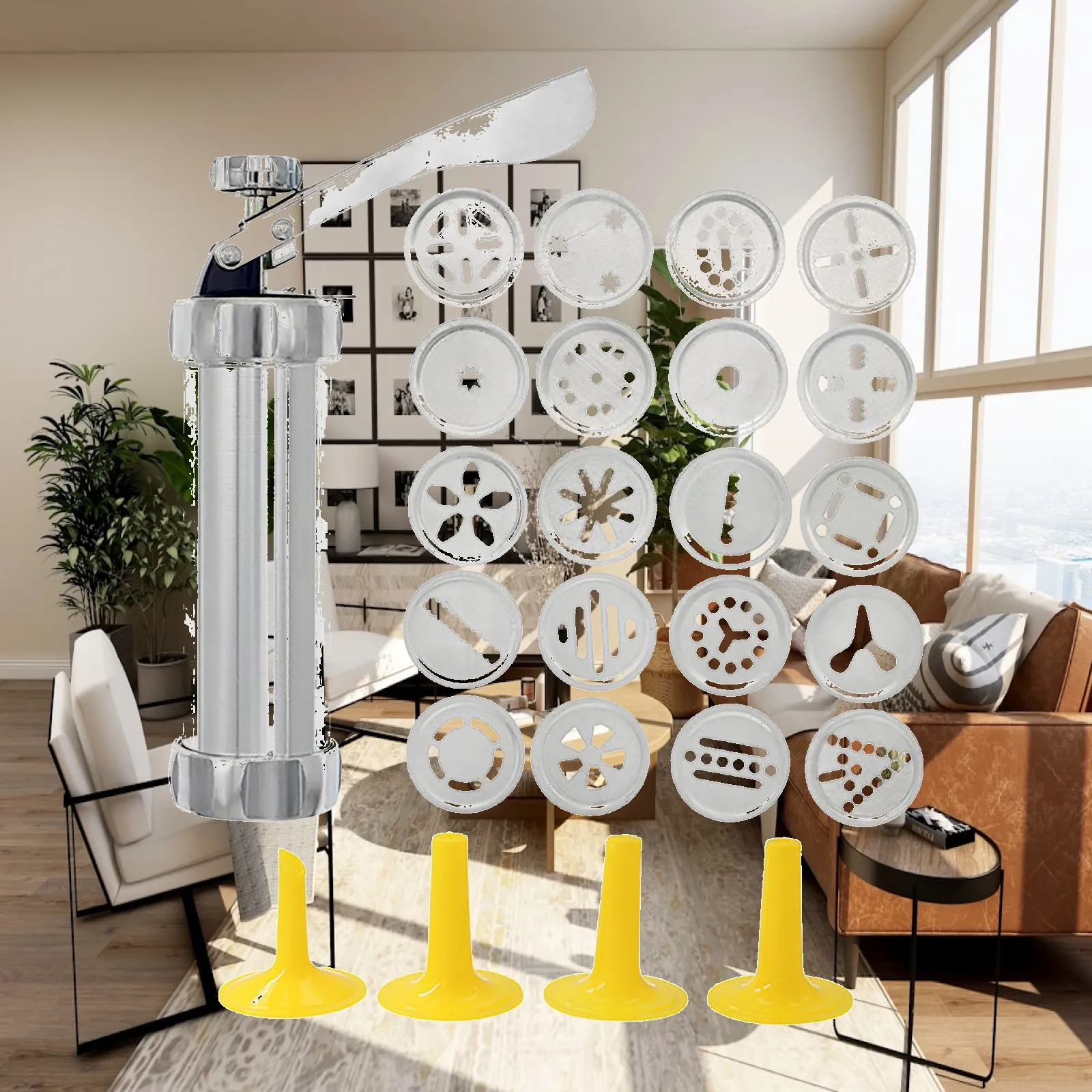 Cookie Press Set Icing Dispenser for Decoration Any Festival Beginners
