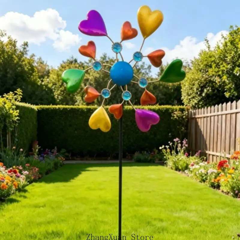 Quick Assembly Heart Wind measure Decoration For Porch Deck And Open districts Constructed Of metal 3XUF