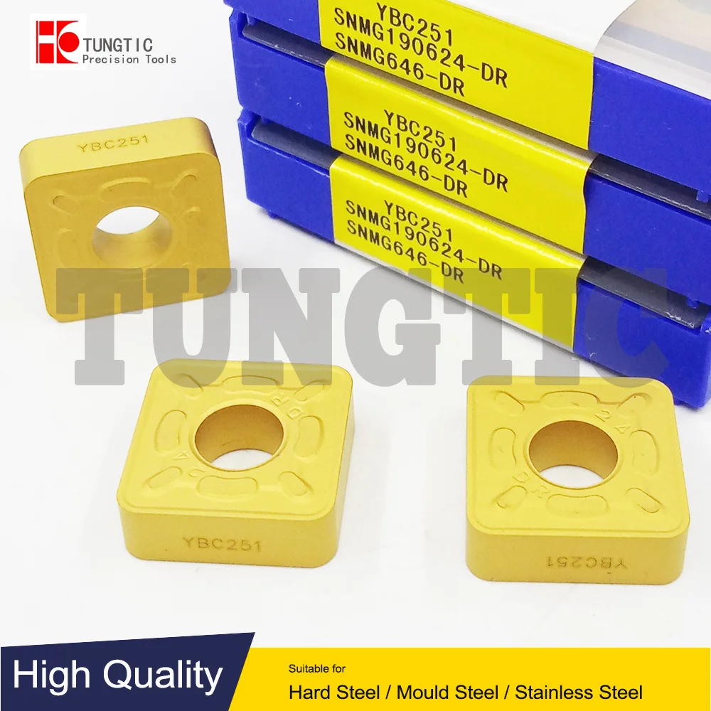 SNMG190624-DR YBC251 YBC252 ZCC General Turning Inserts Carbide Cutter Tool Carbide and Cermey Inserts Positive-Medium Machining