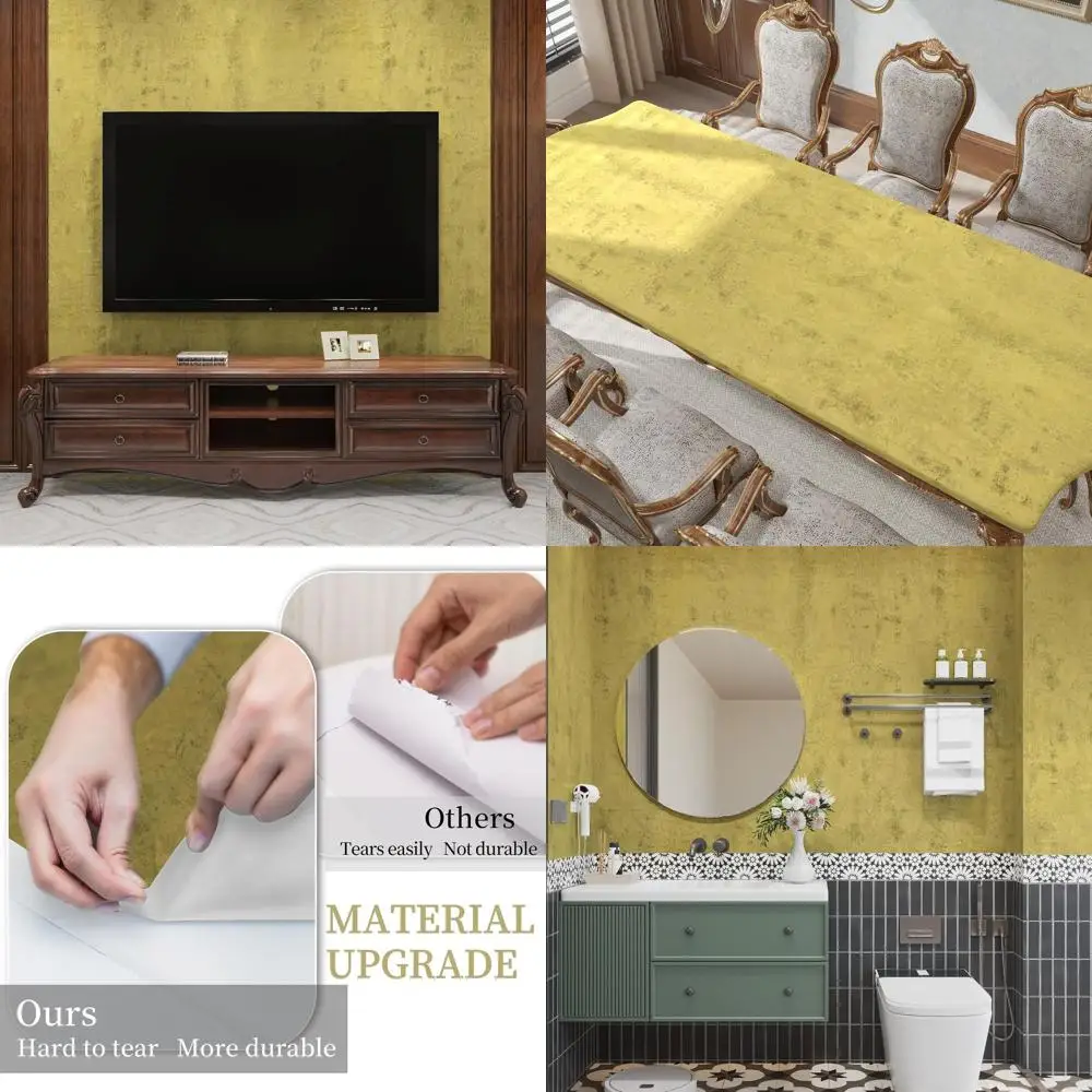 

Винтажные обои с золотой фольгой, 3D текстура, водонепроницаемые, матовая отделка для декора кухни и офиса