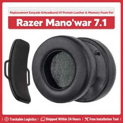 Mano'war Ear Pads Replacement Earpad Cushion Muffs for RAZER Man O War Manowar Tournament Edition Surround Sound Gaming Headset