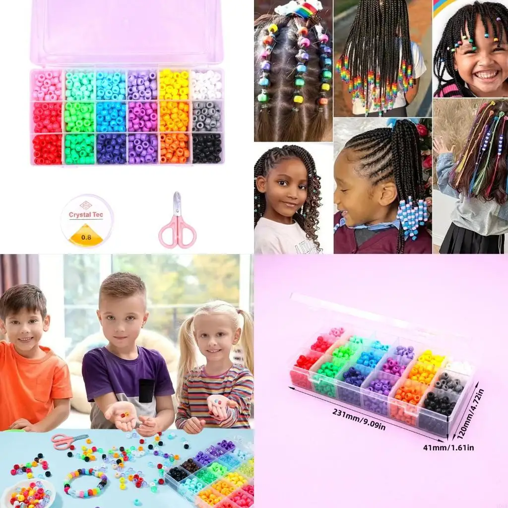 

Многоцветные браслеты изготовления набор бусин регулируемые размеры ремесленные принадлежности y08e