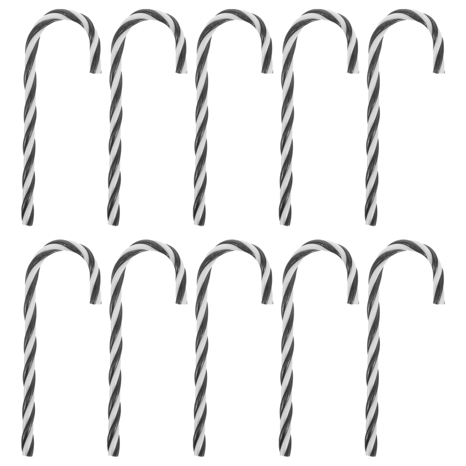 

10 Pcs Candy Cane Pendant Canes Christmas Tree Decorations Photo Props Accessories