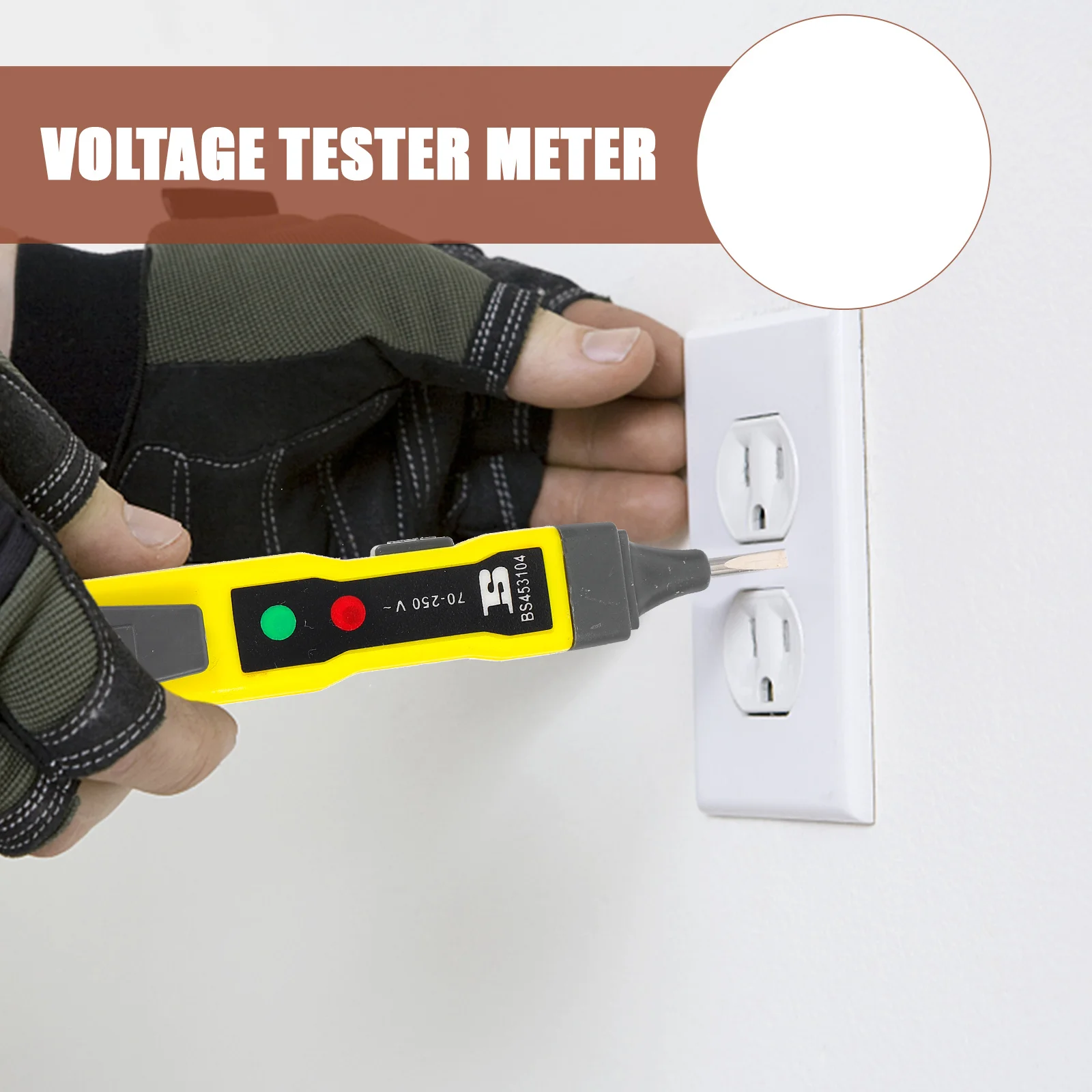 

Non-Contact Voltage Tester Pen 12-220V Electric Pencil for Ac Phase Neutral Detection Direct Indirect Measurement Alarm Function