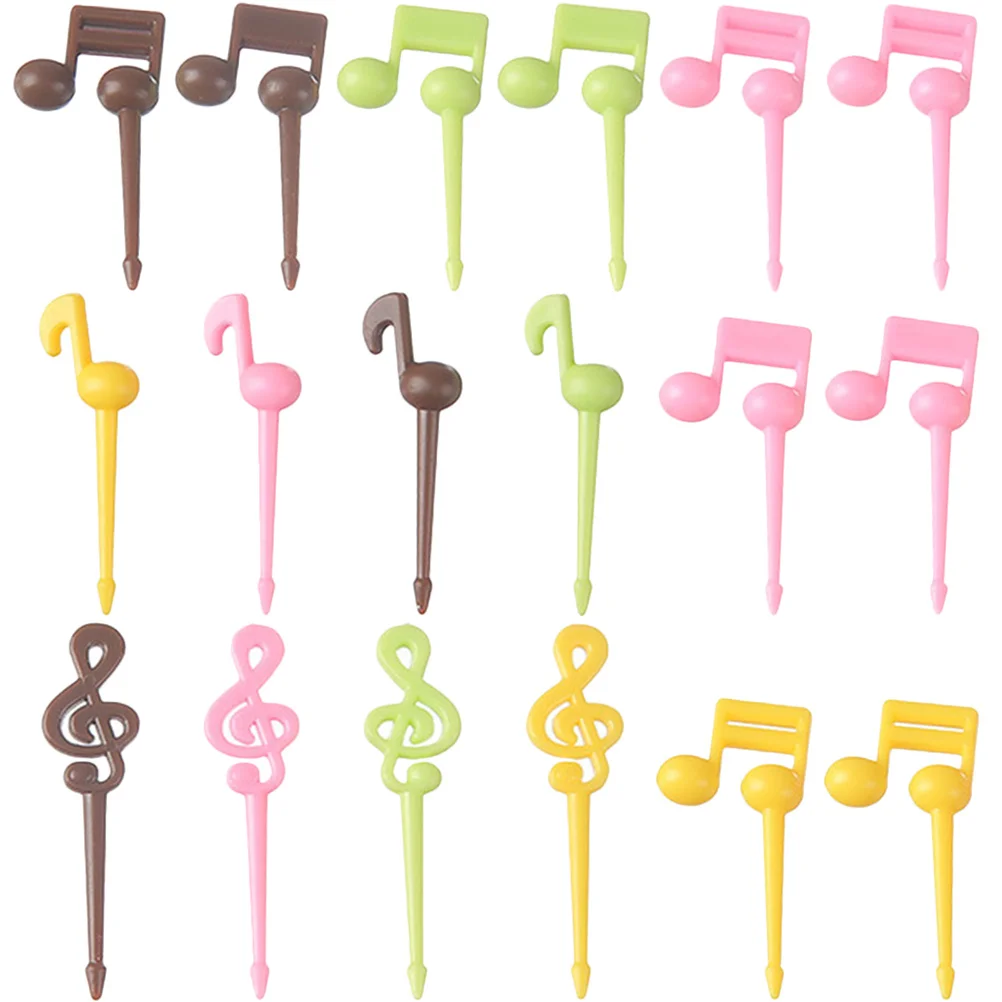 

32pcs Fruit Forks Cute Dessert Picks Delicate Cake Tasting Snacks Appetizer Serving Utensils Household Party Decorative