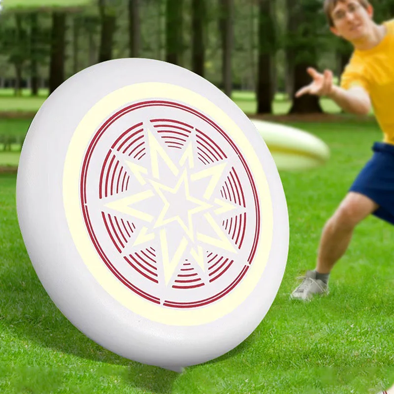 Incandescente cane Frisbee giocattolo per cani dischi volanti cani da compagnia gioco in Silicone Trainning giocattoli interattivi per cuccioli