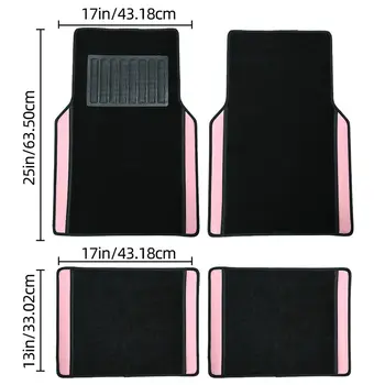 10 最佳銷售 粉紅色汽車腳墊 - №8