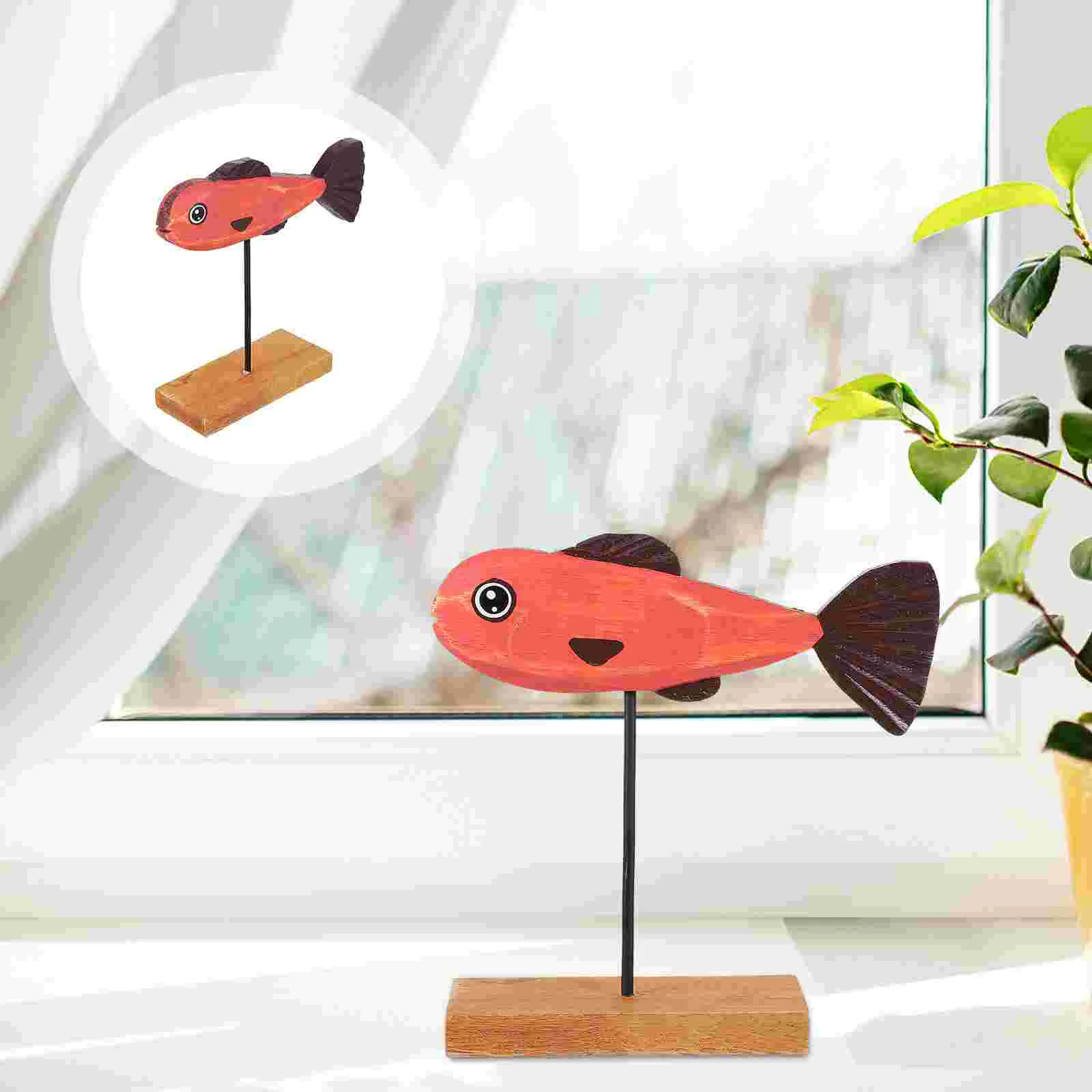 

Tropical Fish Sculpture Ornament Decor Simulated Animal Model Decorate Desktop Coastal