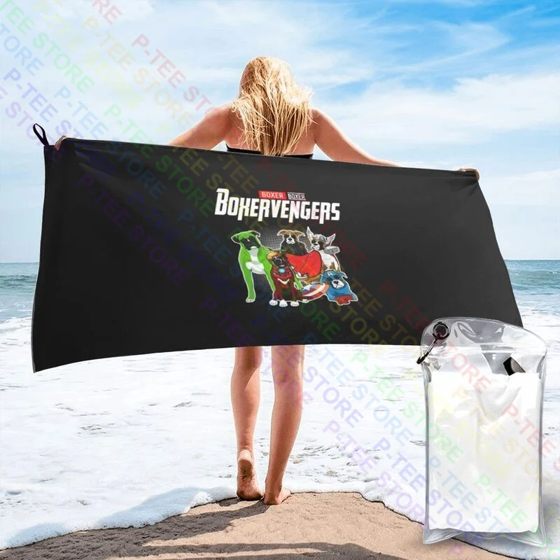 Boxervengers Dog Boxer Quick dry Towel Custom Microfiber Personalized