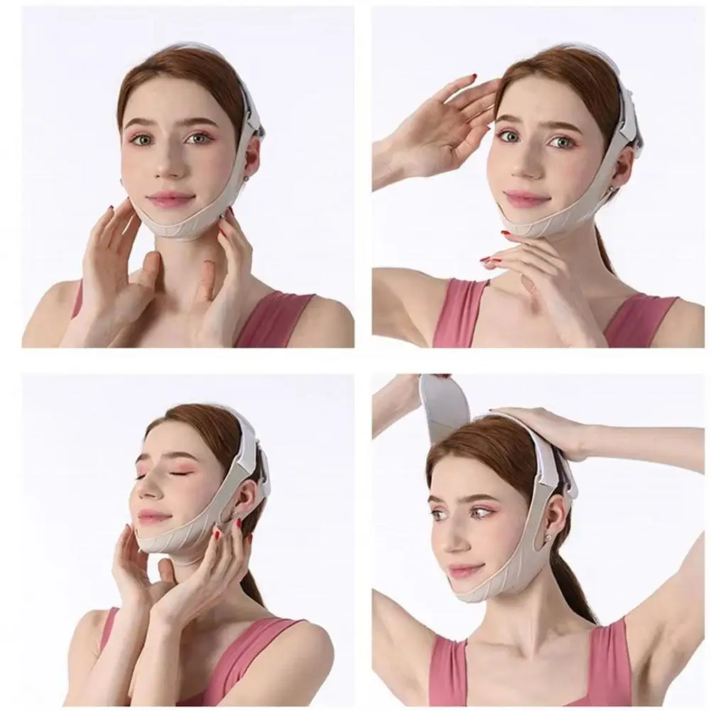 Reusable Face Slimming BANDAGE V Line Face Shaper ผู้หญิง Chin Cheek Lift UP เข็มขัดนวดหน้าสายคล้อง Face Skin Care เครื่องมือความงาม