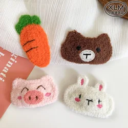 Knitted Woolen Baby Barrettes Cartoon Rabbit Little Girls Hairpins Puppy Toddler Hair Clip Kids Grooming Hair Accessories