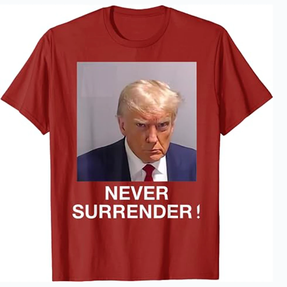 Donald Trump never surrender Mug shot august 24 2023 T-Shirt 80091