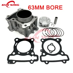 63mm Big Bore Racing Cylinder Kit for Yamaha NMAX 155 N Max 155 Aerox TRICITY R15 NVX 155cc to 200cc 2DP Scooter