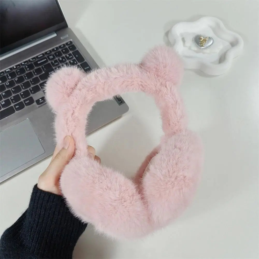 귀여운 곰 귀 모양 귀마개 방풍 접이식 귀덮개 겨울용 따뜻한 귀덮개 야외용