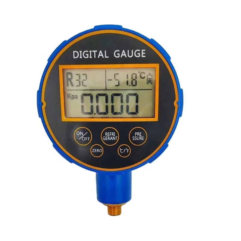 digital pressure gauge R22 R410A R134 R32 R600 4way brass digital manifold gauge sets hvac