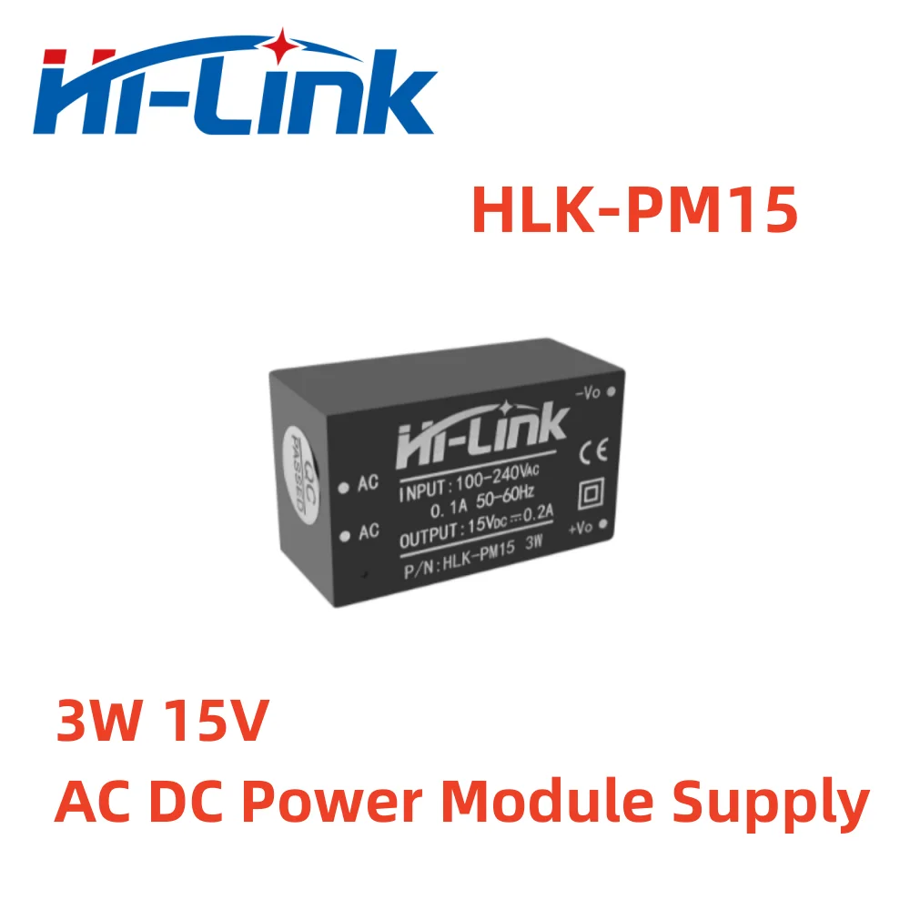 

Free Shipping 10pcs/Lot Hi-Link AC/DC Power Meter Supply Module 15V 200mA 3W HLK-PM15