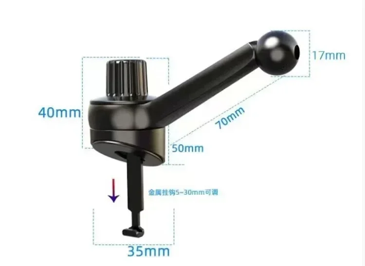 

Upgrade Air Vent Car Phone Holder Clip Universal 17mm Ball Head for Car Phone Stand Gravity Magnetic Mobile Phone Support