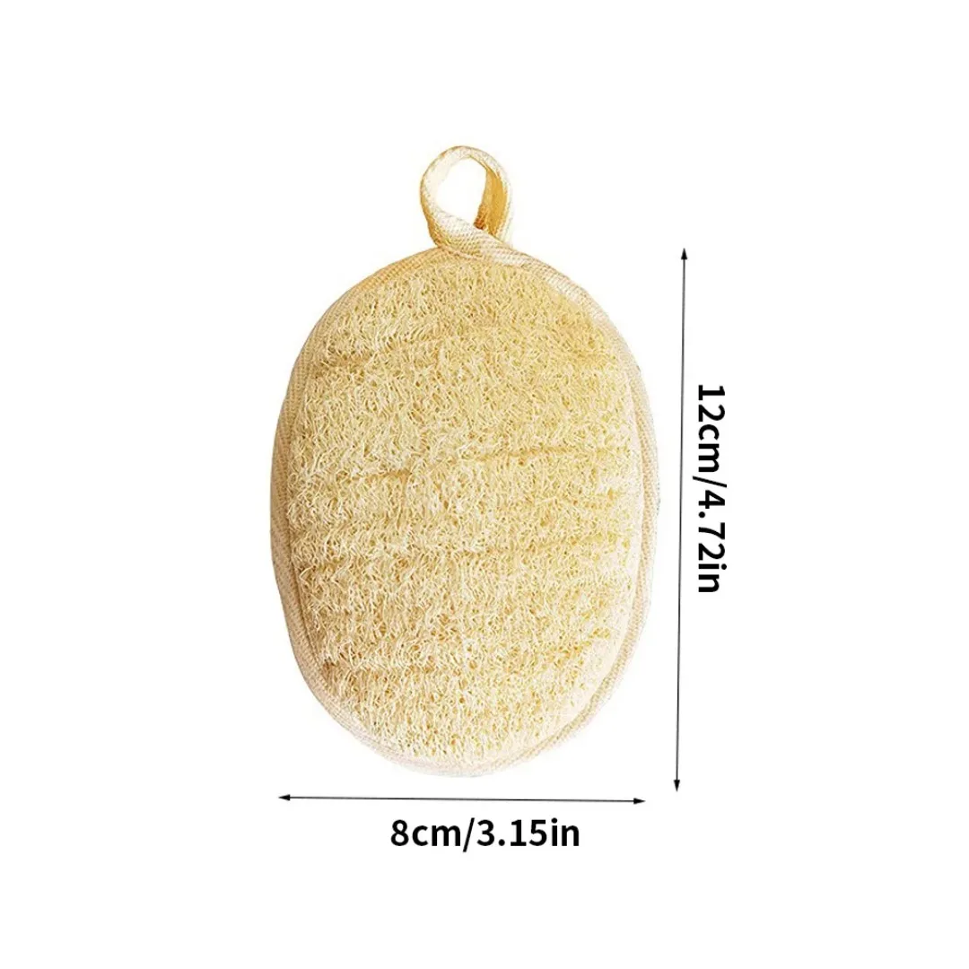 1/3 pezzi luffa naturale esfoliante spazzola da bagno corpo morbido scrub doccia luffa spugna esfoliante massaggiatore pulizia profonda strumento da bagno