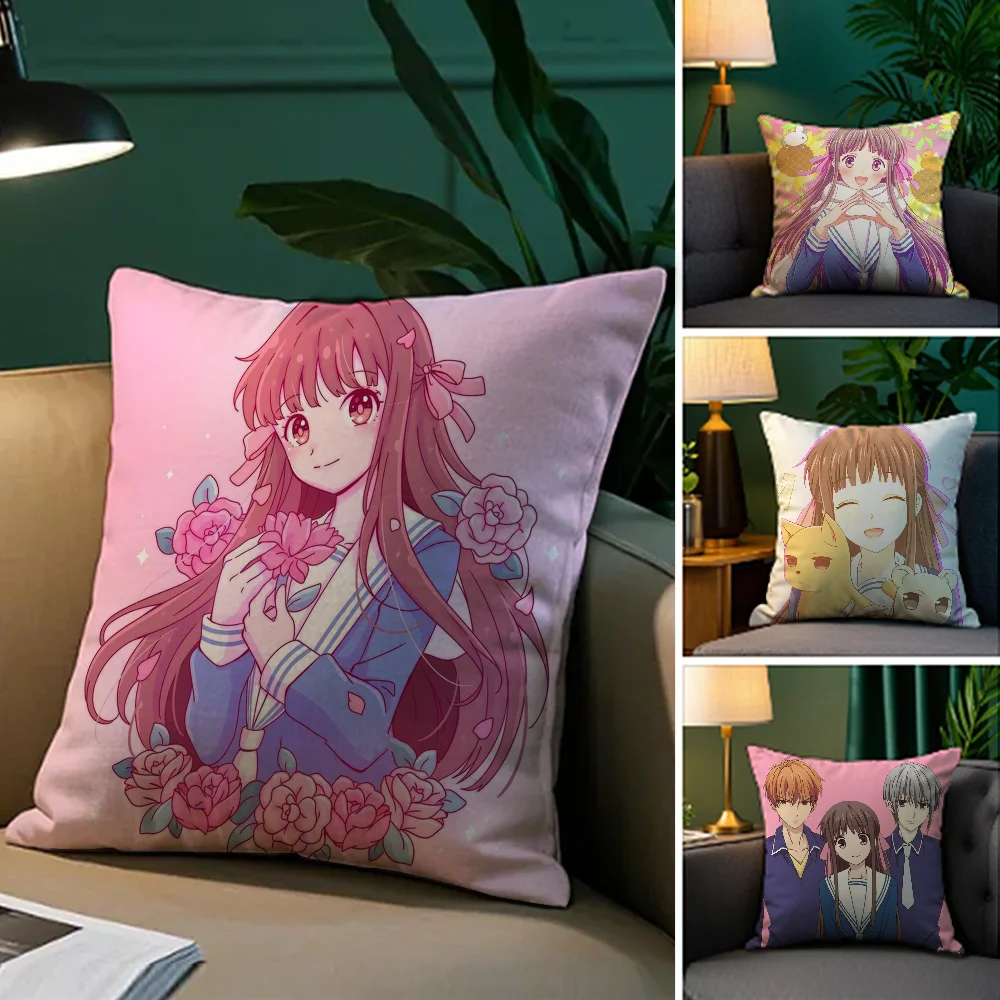 

Amine F_Fruits Basket Pillow Case Plush Fabric Soft Double Sided Print Sofa Cushion Cover Throw Pillow Covers