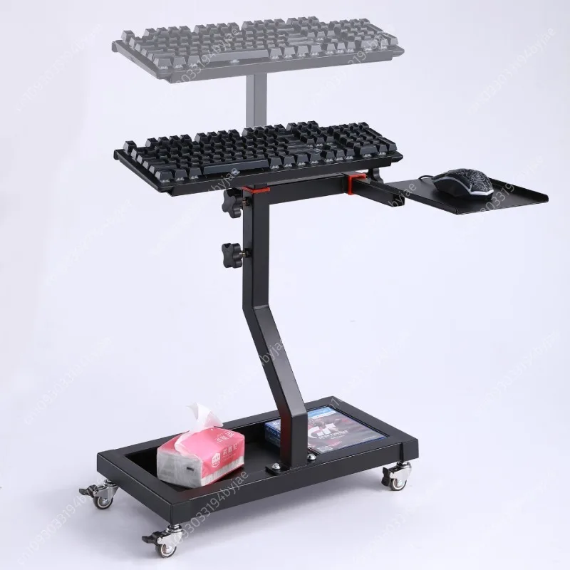 

Movable mouse, keyboard, lift bracket, integrated independent landing, dedicated to simulating steering wheel bracket