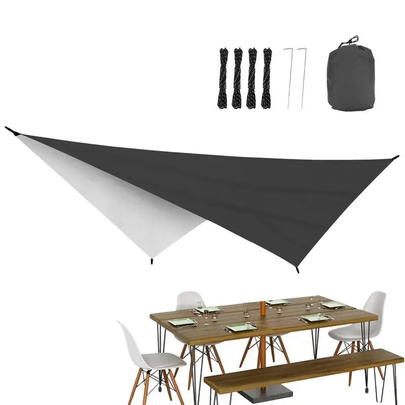 

Tarp Tent Triangle Sun Shelter Beach Shade Sail Ultralight Waterproof Outdoor Camping Sunshade Garden Pool