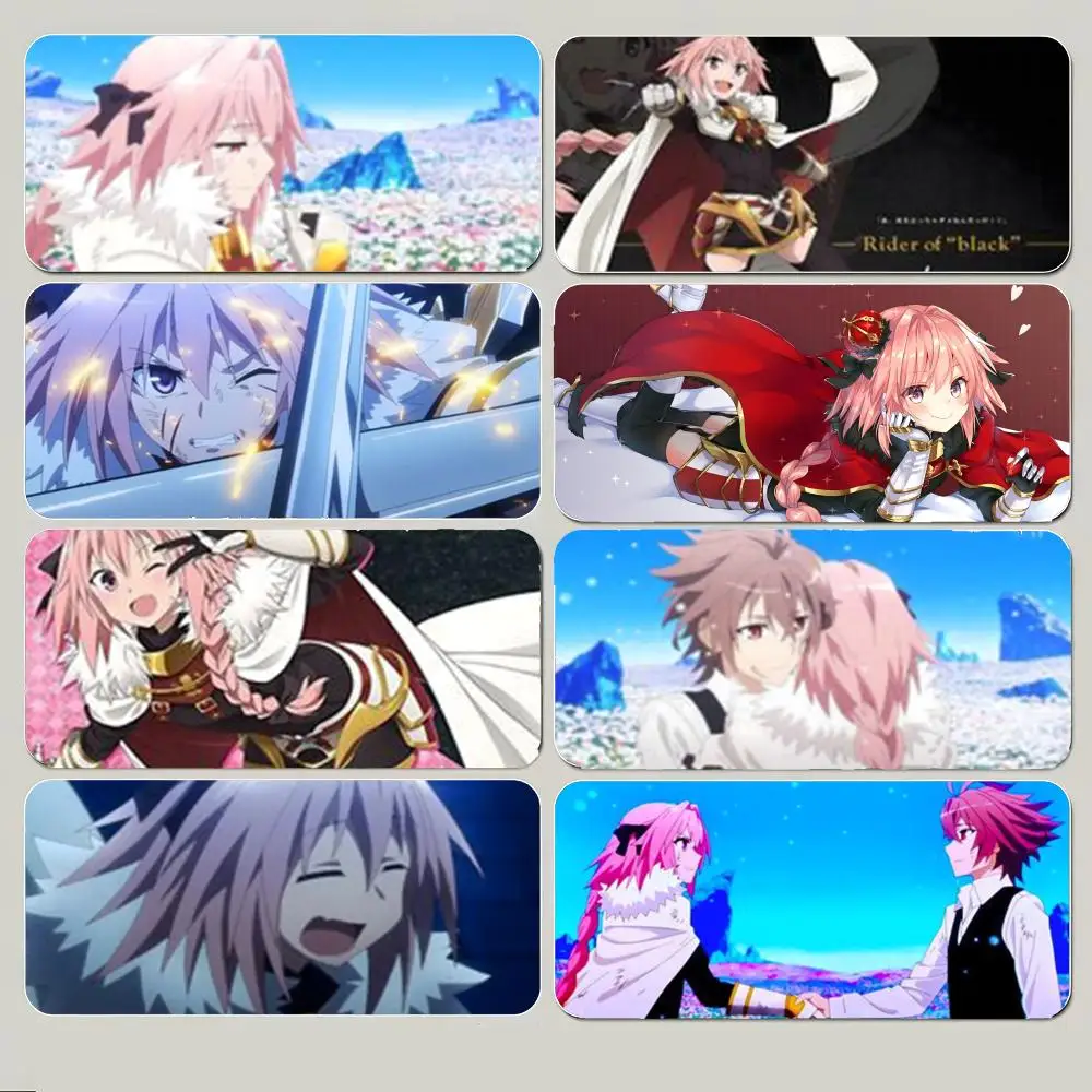 Cute Anime Fate Apocrypha A-Astolfo Mouse Pad Large Gaming Mousepad with Thick Stitched Edge Non-Slip Desk Mat