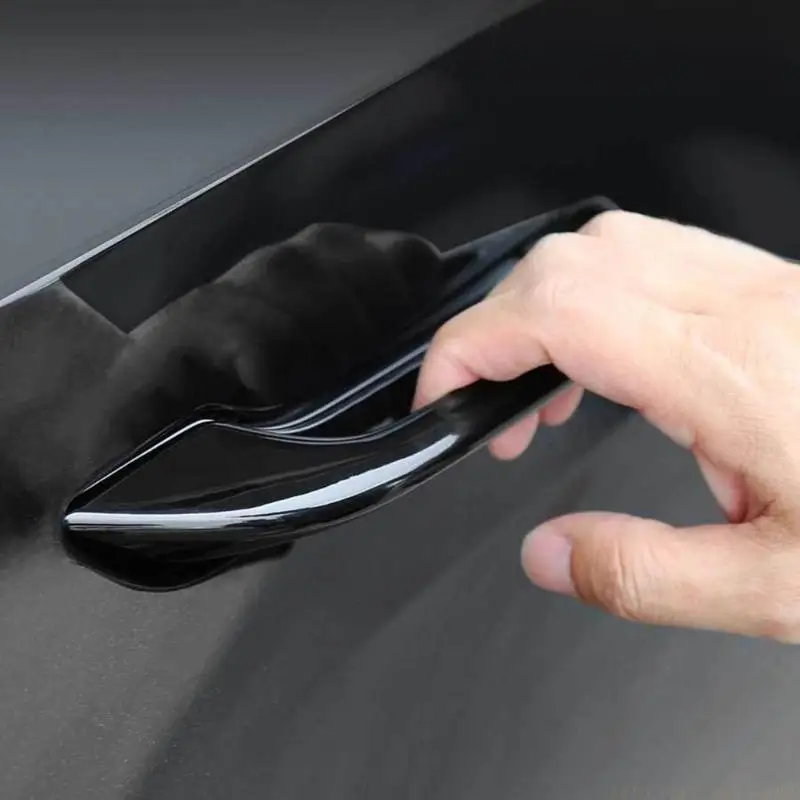 

J0MA Anti Freeze Car Door Handle Cover For Automobile ABS Material With Adhesive Easy Installation Winter 4 Pack