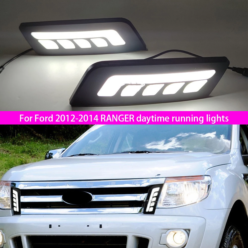

Для Ford 2012-2014 RANGER дневные ходовые огни T6 модифицированная решетка светодиодный дневный ходовой передний бампер противотуманные фары
