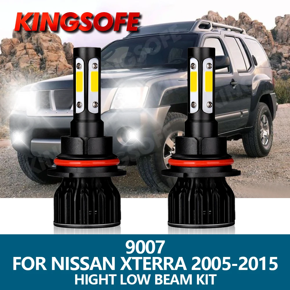 

2Pcs LED Headlight 9007 Car Light 6000K White 10000LM 100W COB Chip Hight Low Beam Bulbs Kit For Nissan Xterra 2005-2015