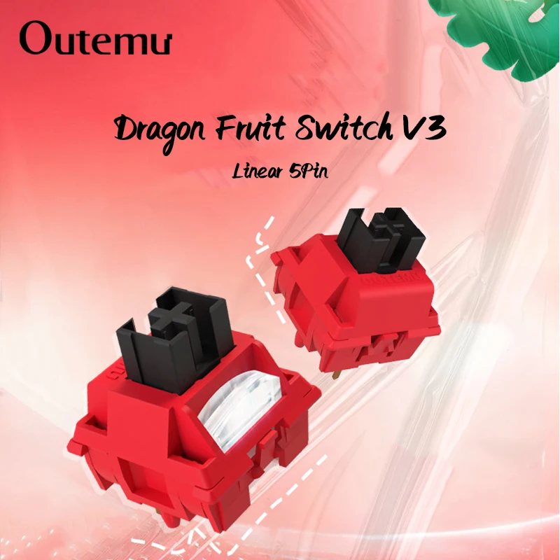OUTEMU Dragon Fruit Switch V3 Linear Switches Pok Axis Core 