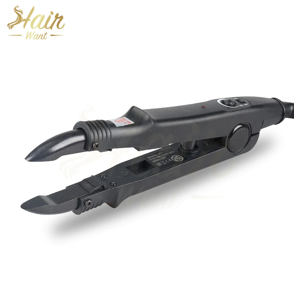 

Hair Connector Iron K Tip Extensions Tools Kit Fusion Heat Iron Connector Wand Temperature Adjustable Heating Keratin Bonding