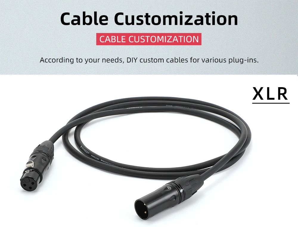 AVSSZ 2 4-adriges Audiokabel TRS XLR RCA Audio Lautsprecher Signalkabel Mono Stereo Einzelne Zweireihige Kabel 6,35 Mikrofonkabel – Detail 40