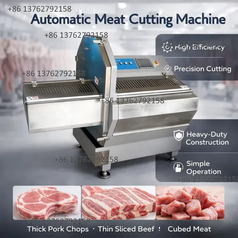 【2026】 New Commercial Multi-Function Automatic Adjustable Thickness Alloy Steel Blade Steak Cutter for Sirloin Ribeye Filet