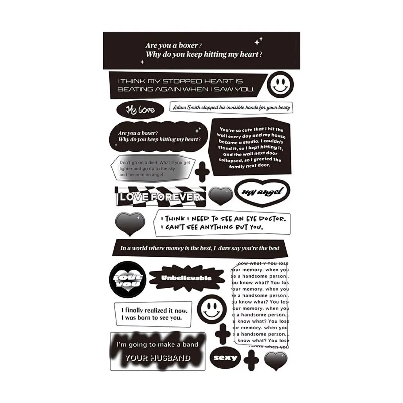 1/2 Pcs INS Magazine Style English Material Base Collage DIY Decoration High-End Sense Niche Collage High Aesthetic Value Popula
