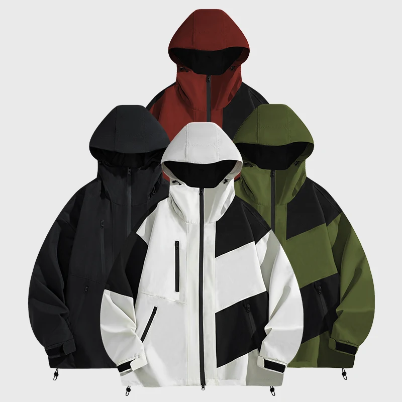 

Outdoor Jacket Hooded Wind-proof Simple Trend of Fashion Classic All-around Fabric Comfortable Skin-friendly Wear Resistance