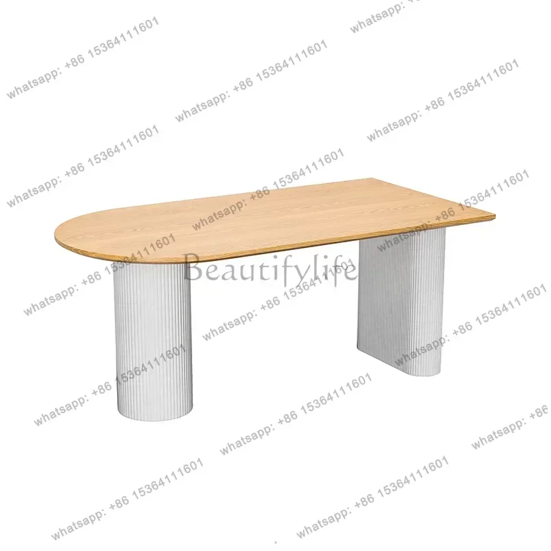 

D14Solid Wood Dining Table Wabi-sabi Luxury Design Coffee Dining Table Living Room Home