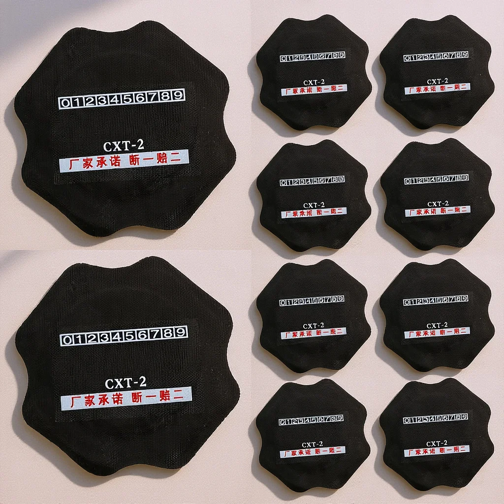 

10 шт., заплата для ремонта шин, сверхмощный автомобильный грузовик, мотоцикл, комплект для ремонта проколов шин, резиновая клейкая заплата, автомобильные заплаты