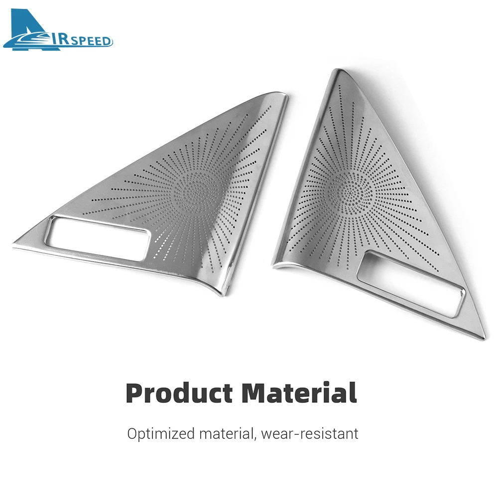 الفولاذ المقاوم للصدأ الباب الأمامي غطاء مكبر الصوت لمازدا CX60 2022-2025 CX70 CX-70 CX80 CX-80 CX90 CX-90 تكوين عالي 2024 2025 #4