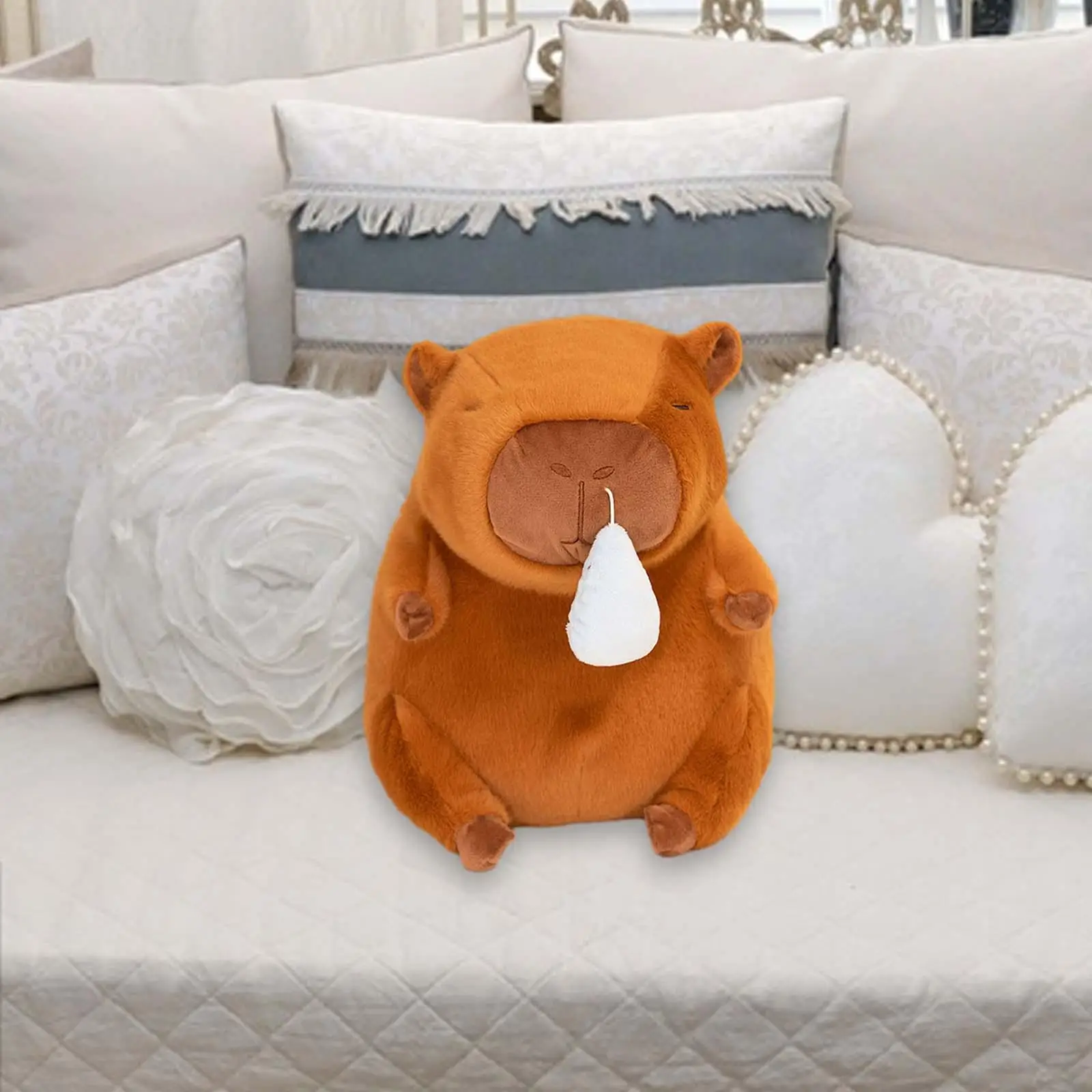 Capybara Toy Animal Doll with Snot Withdrawal Capybara Plush