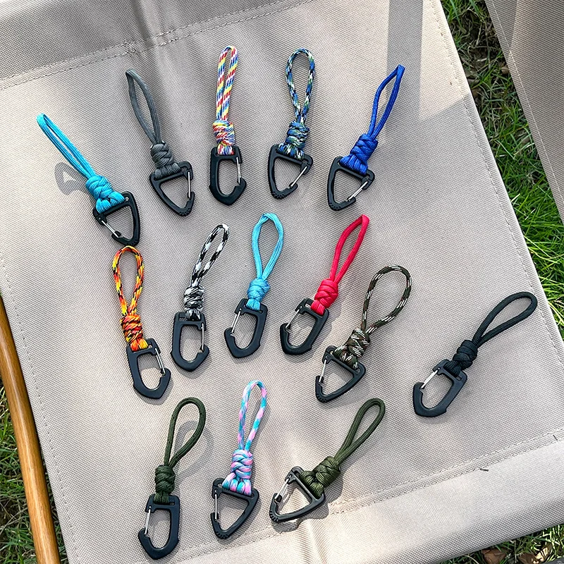 

5 Tent Elastic Rope Cord Hook Versatile Outdoor Camping Canopy Tarp Tent Fixing Cord String Carabiner Hooks Accessories