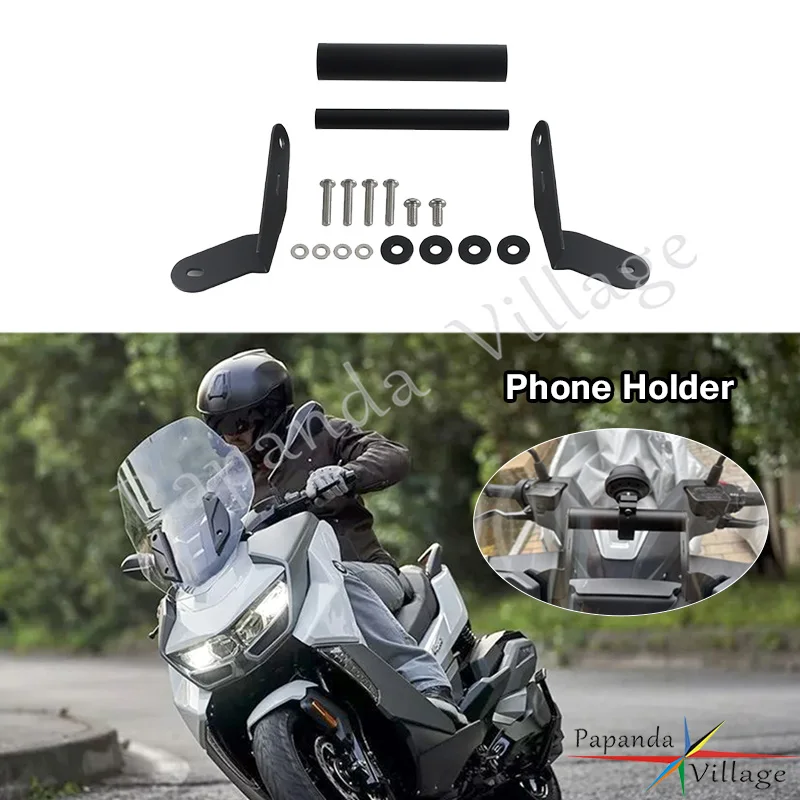 

GPS Navigation Support Bracket Mount Mobile Phone Holder Stand For BMW C400GT C 400 GT C400 GT C 400GT 2019-2024 12MM/22MM