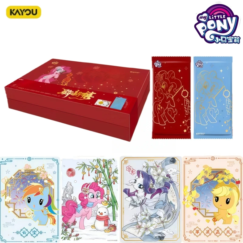 

KAYOU Genuine New My Little Pony Card Fortune Has Come Friendship Forever Card New Year Gift Box Anime Collection Card Toys Gift