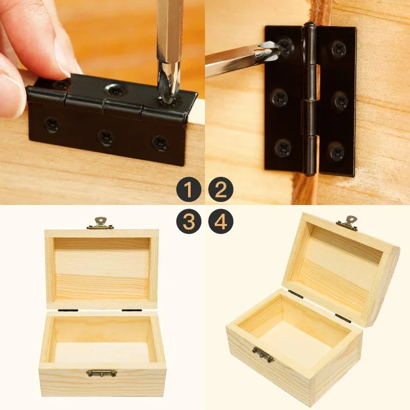 Door Windows Hinge Stainless Steel Butt Hinges Cabinet Drawer Furniture Hinges Mounting Plate Fixing Brackets Home Repair Tools